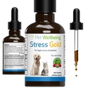 Bem-estar Pet Stress Gold para gatos - Vet-Formulated Situação Feline Stress Support - Vet visitas rápidas, viagens, grooming - Cat-Safe Holistic mistura de ervas - Suporte líquido 2 oz (59ml)