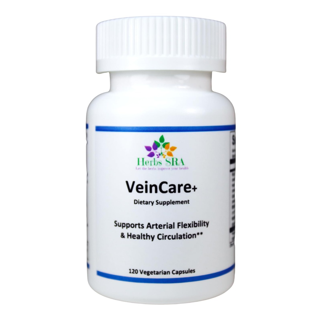 -VeinFlex Herbal Supplement - Suporte Natural para Vinhas Saudáveis - Rutina, Castanha de Cavalo, Sementes de Uva, Bilberry, Nattokinase. Promove a função da veia ideal, suporte da circulação.
