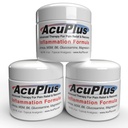 AcuPlus - Relívio de dor avançada creme anti-inflamatório tópico para acalmar a dor muscular e articular - artrite, bursite, & tendonite - fórmula de ação rápida com ingredientes naturais - 4 onças cada, pacote de 3
