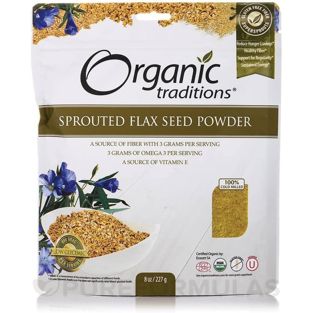 Linho Sprouted Golden Organic Tradições 8 oz Bag