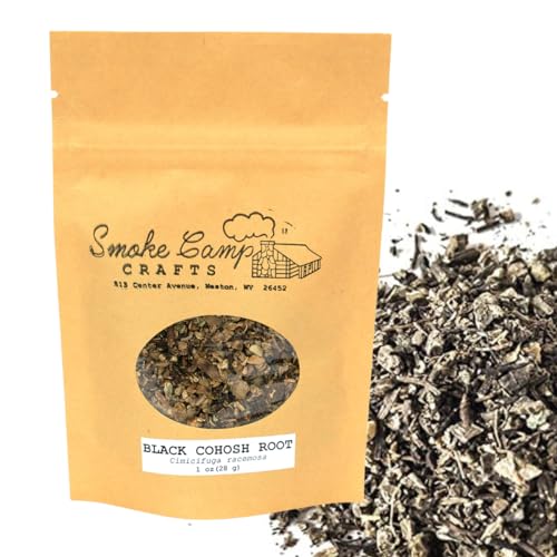 Smoke Camp Crafts - Black Cohosh Root (Cimicifuga racemosa) 1 oz Secado Herb - Hand-Packaged - Made in West Virginia