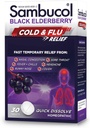 Sambucol Comprimidos de frio e alívio da gripe - Medicina fria homeopática, remédio frio para adultos, Amora preta para resfriados, Zinco Remedy frio - 30 Conde