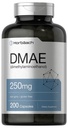 Horbaach DMAE Supplement (S) 250mg (S) 200 Cápsulas (S) Não-GMO, Gluten Free (S) DMAE Bitartrato