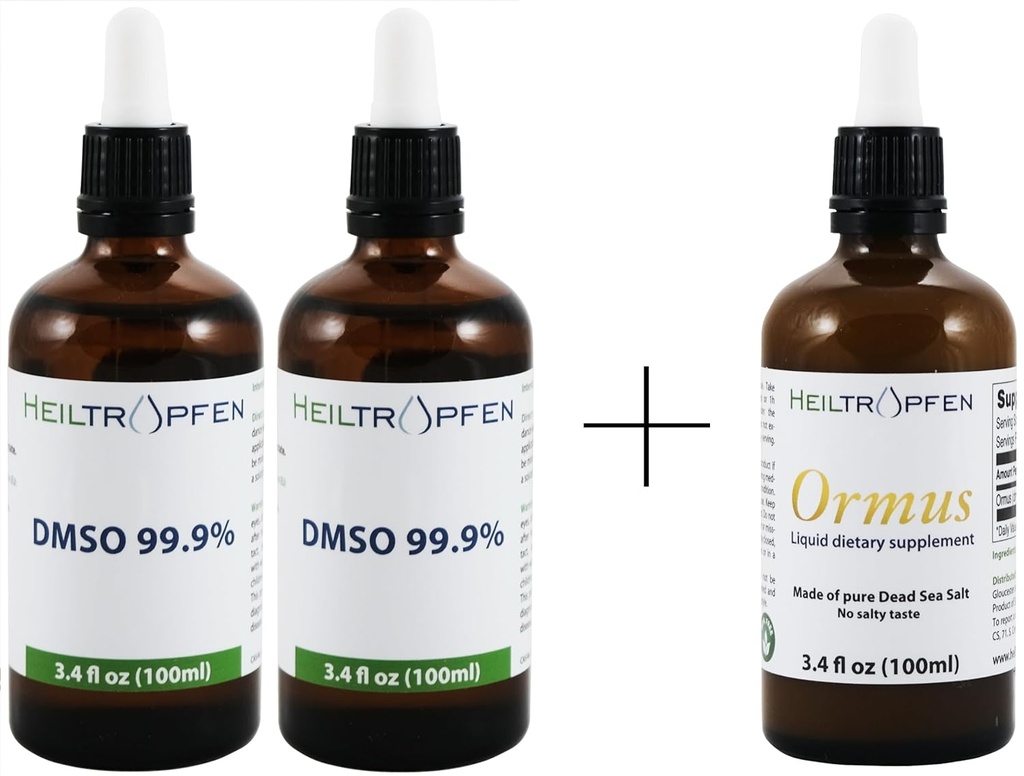 Conjunto/Conjunto de 2X DMSO 99,9% 3,4 oz + Ormus 3,4 Fl Oz Concentrado Orme