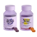 Lemme Sleep & Purr Bundle - Pastilhas de dormir, uma ajuda noturna livre de drogas e purr gomas probióticas vaginais para mulheres - sem glúten, Gelatina livre, não-GMO - 60 contagem cada