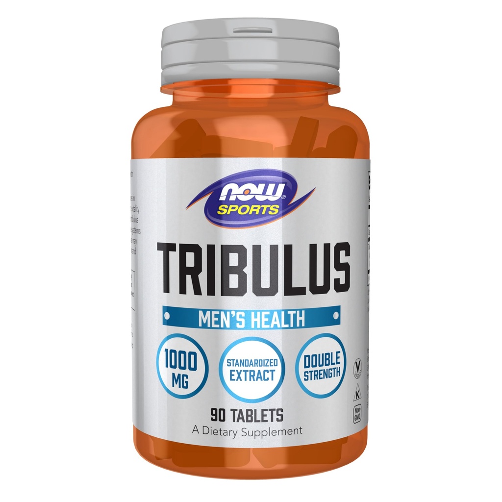 NOW Foods Sports Nutrition, Tribulus (Tribulus terrestris) 1000 mg, Double Strength, Men's Health, 90 comprimidos