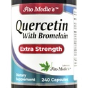 FITO MEDIC'S Lab □ Quercetina com bromelaína □ 240 Cápsulas □ quercetina □ bromelaína Suplemento □ quercetina Suplementos □Ultra alta Absorção □ bromelaína.