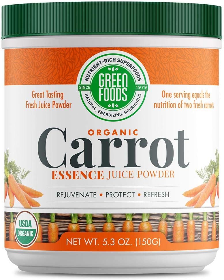 Alimentos Verdes - Cenoura Essence, 5.3 onças em pó