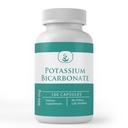 Ingredientes originais puros Bicarbonato de potássio, (100 cápsulas) sempre puro, sem aditivos ou enchimentos, laboratório verificado