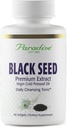 Paradise Black Seed Oil, Rico em antioxidantes, Apoio imunológico, Super Potente, Ultra Pure, Vegan, Não OGM, Glúten livre, 60 Softgels