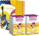 Imune Booster Fizzy Drink Mix Suplemento de ervas feito com Astragalus, Ginger, Jujube, Atractylodes, Passion Fruit, Sem Artificial, 10packs (2 caixas)