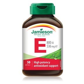 Jamieson Vitamina E 800 UI, 50 softgels