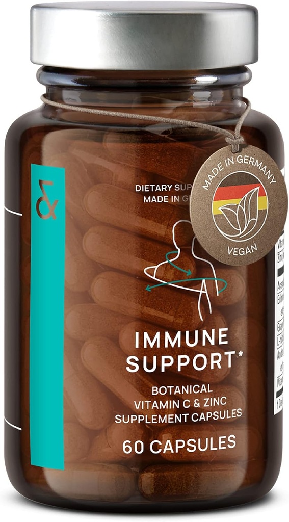 N°7 Imune Support Supplement - Immunity Boost with Echinacea - Vitamina C natural de Acerola - Zinco - Andrographis - Extrato de Sementes de Toranja - Vegan Imune System Vitaminas Complex - 60 Cápsulas
