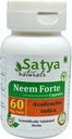 Cápsulas de Neem Forte 500 mg. 60 Veg. Cápsula de Neem (Azadirachta Indica) Extract Cápsulas para Homens e Mulheres □ Suplemento/Remédios de Ervas Ayurvédicas (1 Frasco de 60 Cápsulas)
