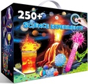 UNGLINGA 250+ Kits de experiências científicas para crianças, meninos meninas brinquedos presentes idéias de aniversário, conjunto de química, S.T.E.M. Atividades Projeto Educacional, Kit Cientista de Vulcões