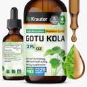 BIO KRAUTER Gotu Kola Tintura - Centella Asiatica Extract - Álcool e açúcar Free Gotu Kola Extract - Vegan Drops 2 Fl.Oz.