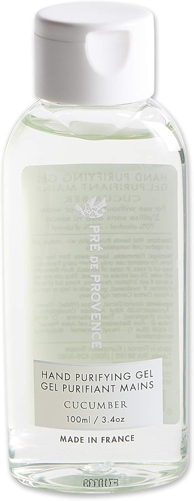 Gel de higienizador de mãos baseado em álcool avançado de Pre de Provence Hidrata e suaviza as mãos, 3.4 Onças de líquidos, Pepino