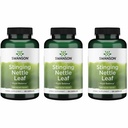 Swanson Stinging Nettle Leaf (Urtica Dioica) - Suplemento de ervas que promove o tracto urinário e o apoio respiratório à saúde - Pode apoiar equilíbrio saudável de líquidos - (120 cápsulas) (3 embalagens)