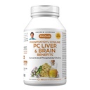 ANDREW LESSMAN PC Fígado e Brain Benefits 360 Softgels - Phosphatidyl Choline, bloco de construção mais importante para o fígado saudável e estrutura do cérebro, função. Sem aditivos. Fácil de engolir Softgels