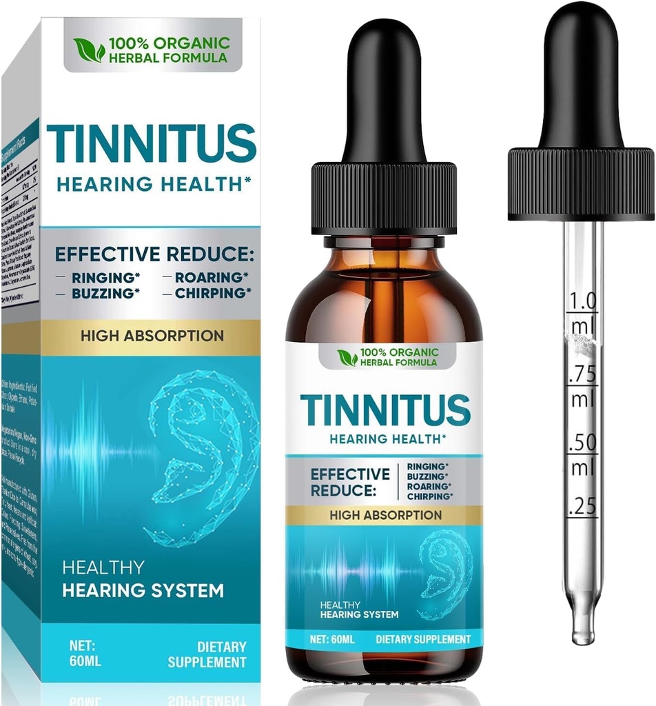 Alívio de zumbido para anéis de ouvido, Alívio de toque de ouvido natural para ouvidos entupidos, reduzir o ruído de ouvido para mulheres homens