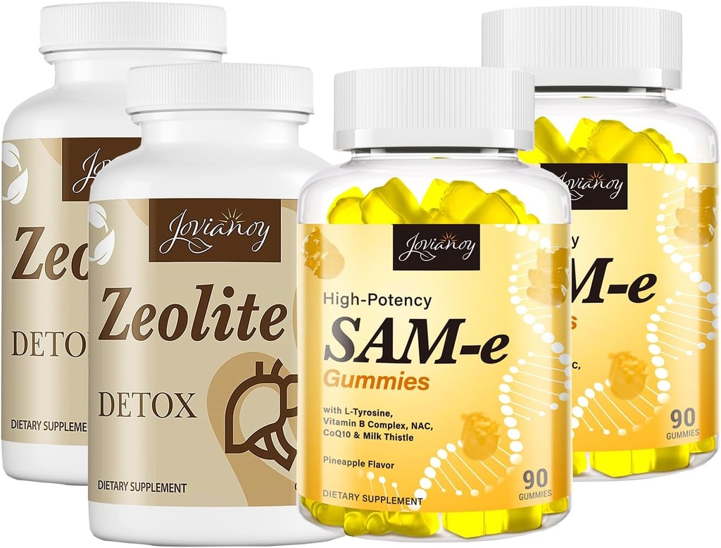 Cápsulas Zeolite Detox( 2 Embalagem) + pastilhas SAM- e( 2 Embalagem)