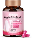 Probióticos vaginais para mulheres,40 bilhões de UFC promove equilíbrio de pH,Odor vaginal saudável e trato urinário Saúde com prebióticos orgânicos,Cranberry,60 cápsulas