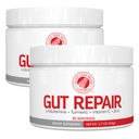 Silver Fern Gut Repair - Digestive Health Supplement Powder - L-Glutamina, Curcumina, Zinco e Ácido Ascórbico (2 Tubs - 60 Servings)