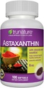 Genéricos trunatur Astaxantina 6 mg. - Aumenta a elasticidade da pele, umidade, textura e tom - 100 Softgels