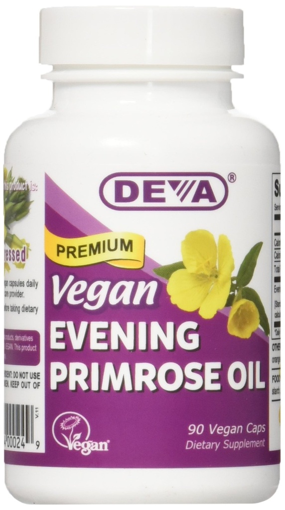 Deva Vegan Vitaminas noite Primrose óleo Vcap, 90 contagem