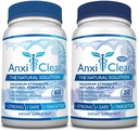 Saúde do Consumidor Anxiclear - Estimula o humor, acalma a mente, eleva os níveis de serotonina - 5-HTP, L-tianina - 1 dia + 1 noite