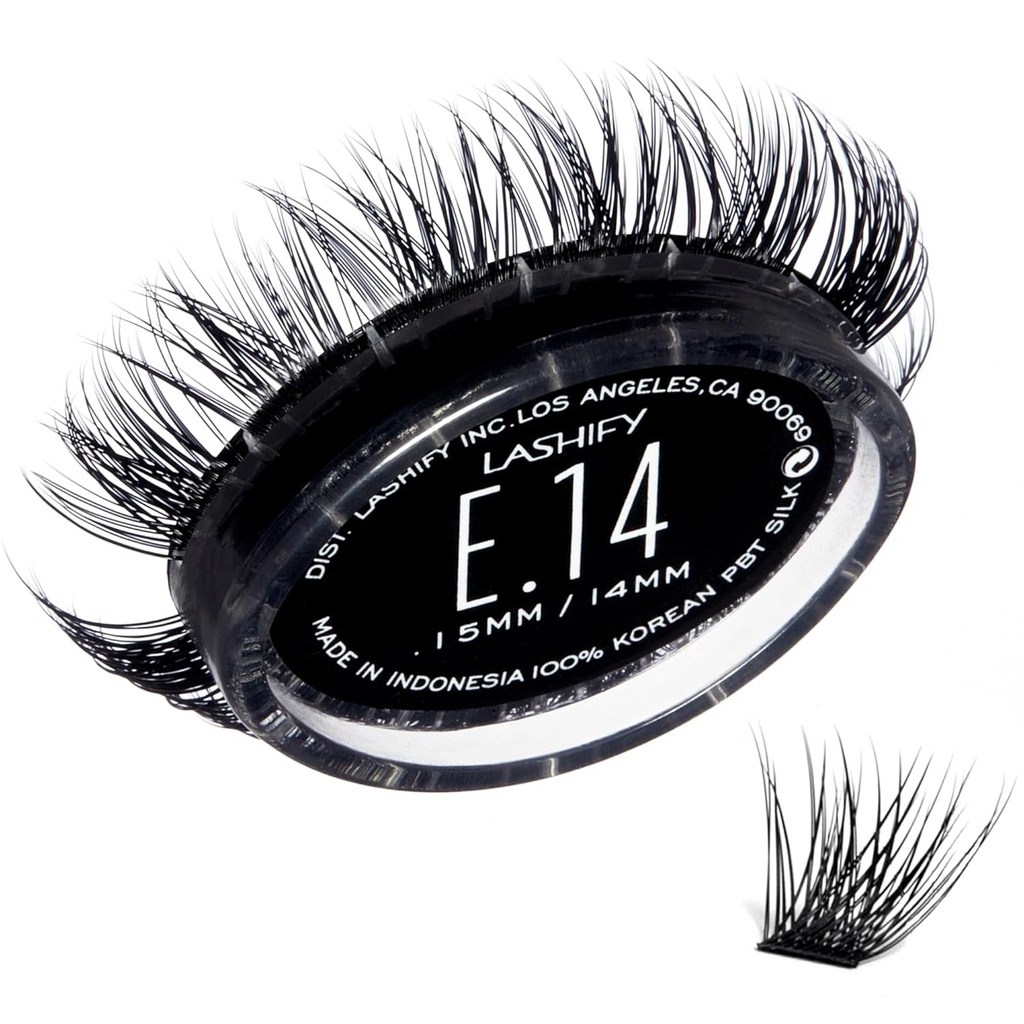 Lashify Extreme 14mm Gossamer DIY Extensões de pestanas Refil, Preto, Fácil Cílios Falsos para Adicionar Volume Tremendous