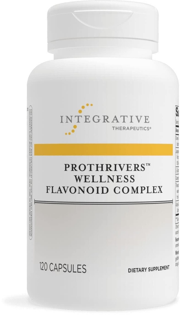 Terapêutica Integrativa ProThrivers Wellness Flavonoid Complex - Suporta Vias Antioxidantes Saudáveis* - Com CoQ10, Extrato de Curcumina, Extrato de Chá Verde e L-Glutationa - Dairy Free - 120 Cápsulas