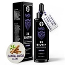 Biotin Concentration Beard Thickener & Softener - 2 onças com óleo de rícino, óleo de alecrim e vitaminas - Sandalwood Scent para homens