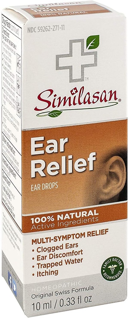 Similasan Earache Relief Ear Drops 10 ml (3 embalagens)