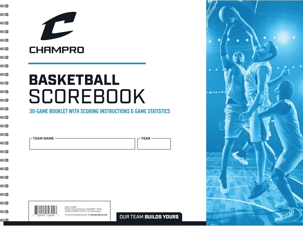 Livro de Pontuação Champro Basketball (Branco)