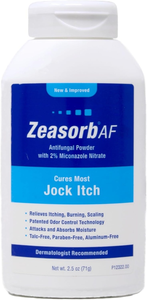 Zeasorb-AF Super Absorvente Antifungal Tratamento Pó para Jock Coceira 2,5 onças (Pacote de 11)