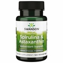 Espirulina orgânica Swanson e astaxantina 120 Veg Tabs