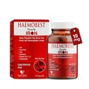 SaúdeMelhor Cápsulas de Ferro Gentil de Alta Potência 100mg □ Ferro de Libertação Lentamente para Absorção Mais Rápida, Não Constipante® Vitamina C, B12, Zinco de Folato e Selênio para Anemia, Hemoglobina e Suporte Imune