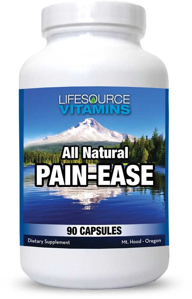 LifeSource Vitaminas Todas as Facilidades de Dor Natural – 20 Ervas e Enzimas Sinérgicas que Naturalmente & Seguramente Apoiam: Dores de cabeça & Enxaquecas - Joelhos – Ombros – Articulações – Dor na Perna – Tensão
