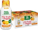 FeelGood Superfoods Vita Fruits and Veggies Imune Support Shot Supplements, Orange Flavor, Pack of 10 Immunity Shots, Imune System Booster Drink Made with 25 Organic Fruit & Vegetals