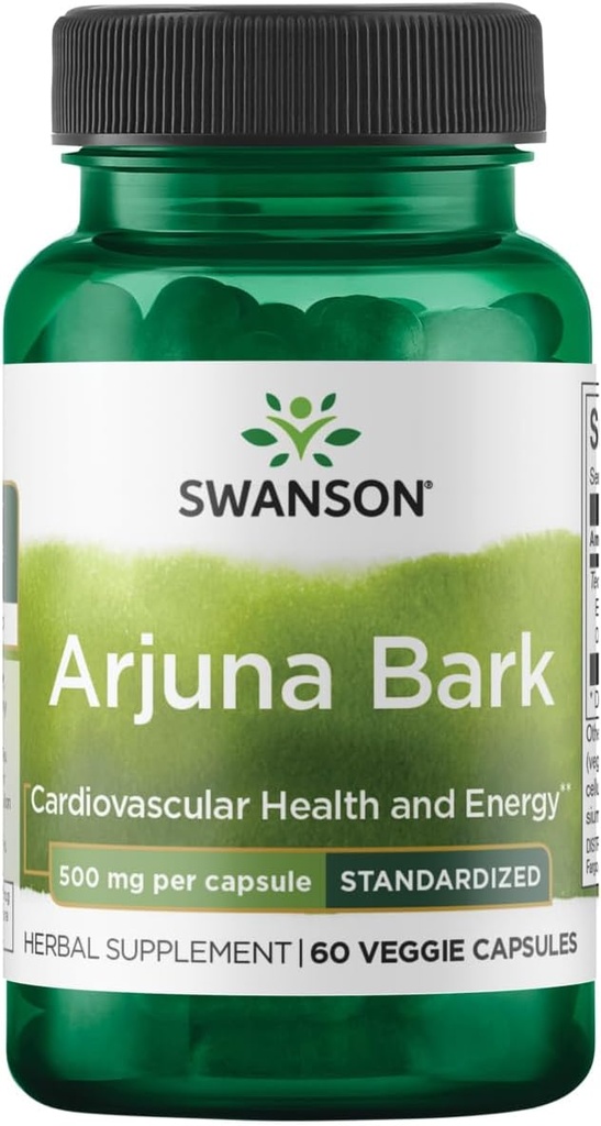 Swanson Arjuna 500 Milligrams 60 Veg Cápsulas