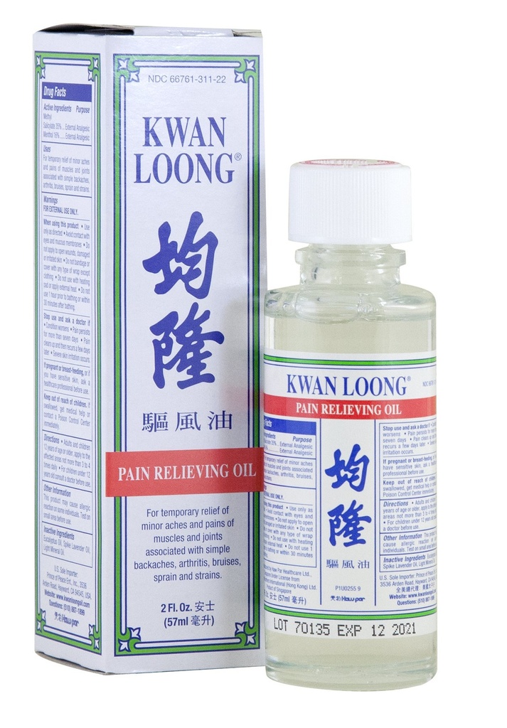 Kwan Loong Pain aliviando óleo aromático (2 fl oz)