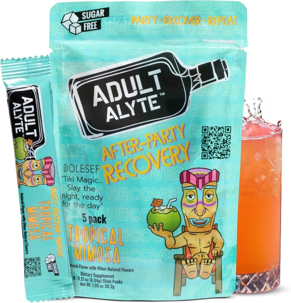 Depois de álcool ajudar bem-estar Vitaminas Eu restaurar melhores manhãs I Dihydromyricetin DHM & B Vitaminas Complexo I Antioxidantes Suplemento e Apoio ao Fígado I 5 Powder Stick Drink Packets I Tropical Mimosa