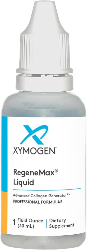XYMOGEN RegeneMax Líquido - Gerador de Colágeno Avançado - Ácido Ortosilico Estabilizado em Colina - Suporta densidade mineral óssea saudável, Reduz rugas, Fortalece o cabelo + unhas (1 fl oz)