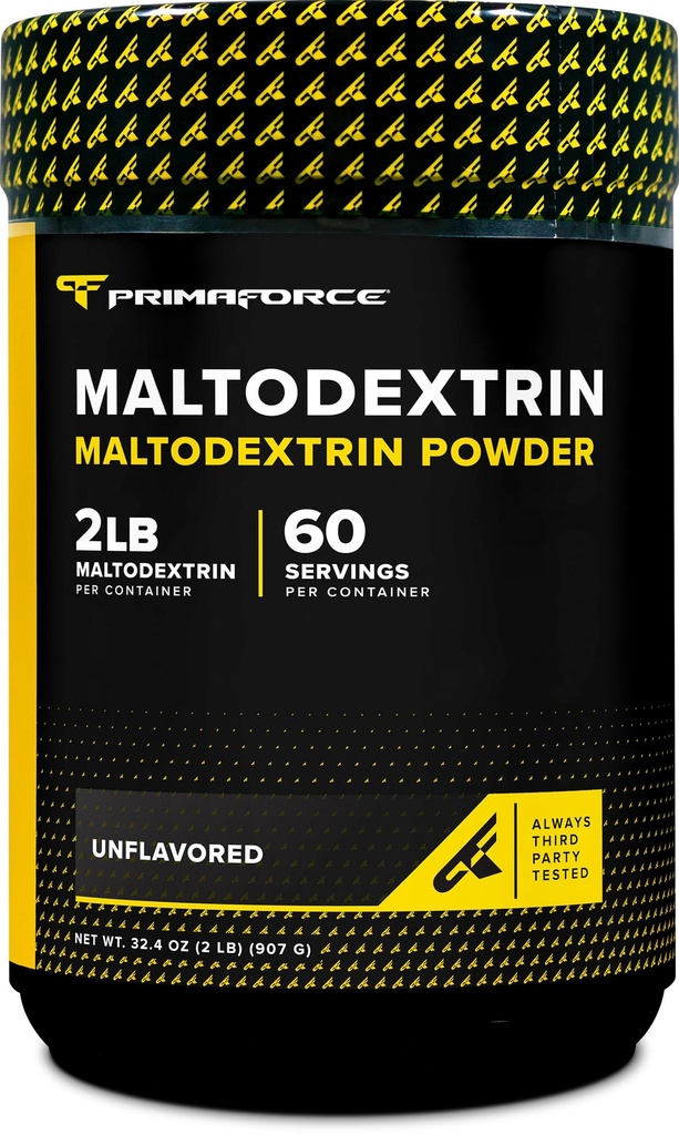 Primaforce Maltodextrina pó (2 libras, sem sabor) - Grau alimentar Maltodextrina pó para aumento de energia de treino, ganho e resistência