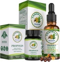 Propolis Health Premium Pacote de Propolis Verde Brasileiro: 1000mg Cápsulas com Vitamina E & Green Propolis Extract Liquid - 50 dias Cápsula e 30 dias Fornecimento líquido para suporte imunológico