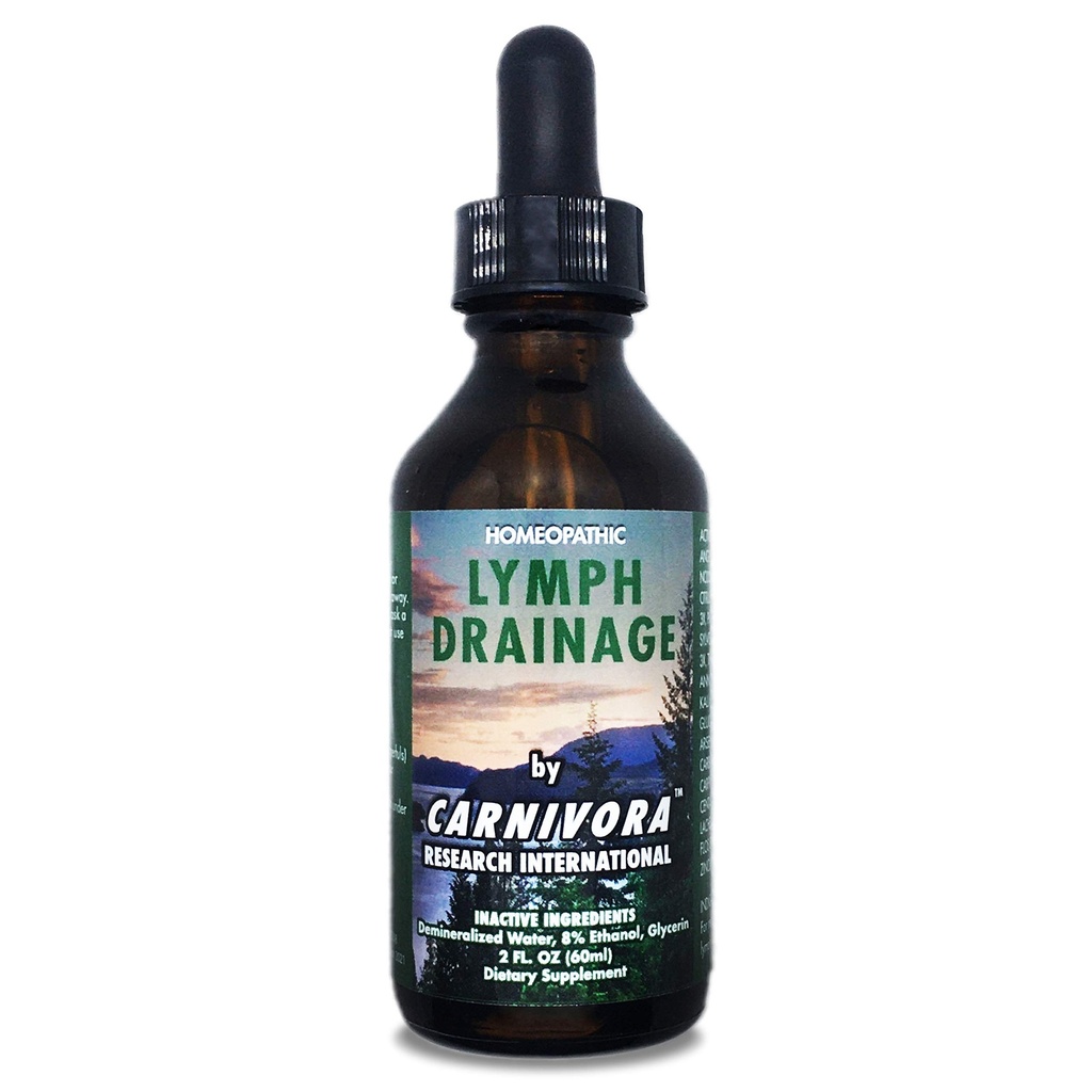 Carnívora - Lymph Drinage Drops - Estimula e limpa seu sistema linfático - Flushes cell was, Boosts Energy, Combats Exaustion. 2 Fl Oz (Pacote de 1)