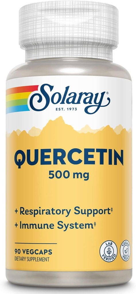 SOLARAY, Quercetina, 500 mg, 90 VegCaps