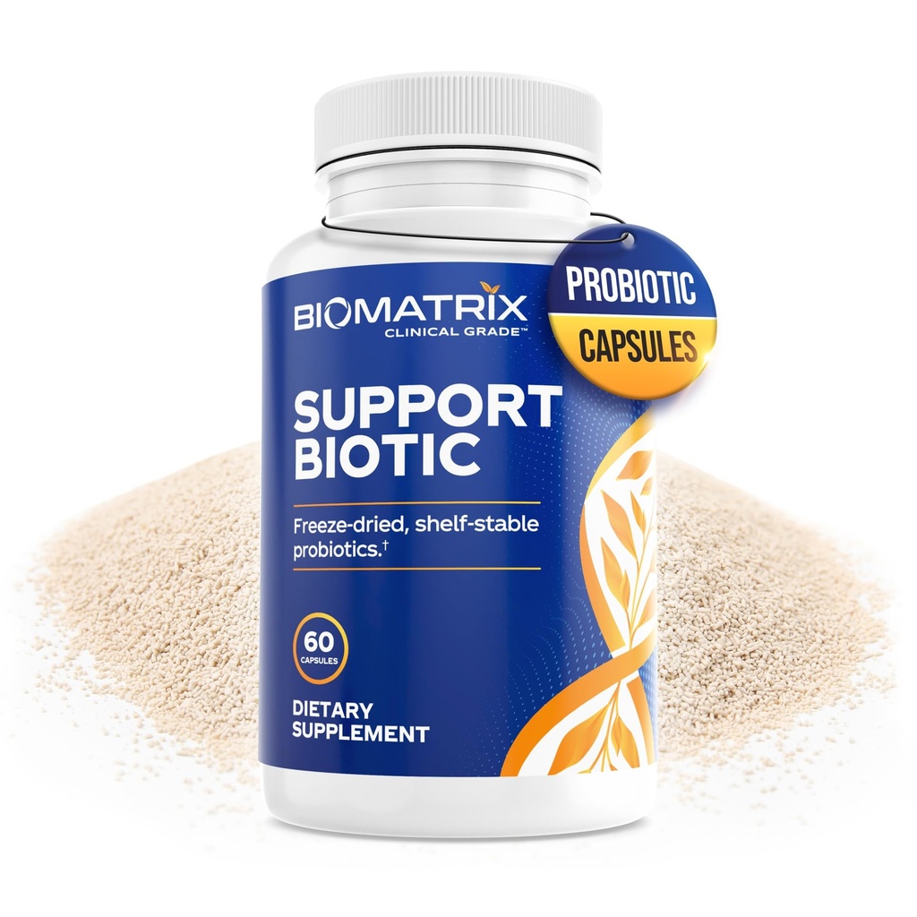 Saccharomyces boulardii Suplemento probiótico w/L. paracasei, L. rhamnosus, Bifidobacterium, Acidophilus – Complemento Prebiótico – Abastecimento de 30-60 dias