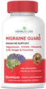 Migraine ® New Migraine Relief Cefaleia Prevenção, clinicamente comprovada COQ10, VIT B2, VIT B6, Feverfew, GLICINATE de magnésio, Ginger, Resposta Excepcional durante ensaios feitos no Canadá